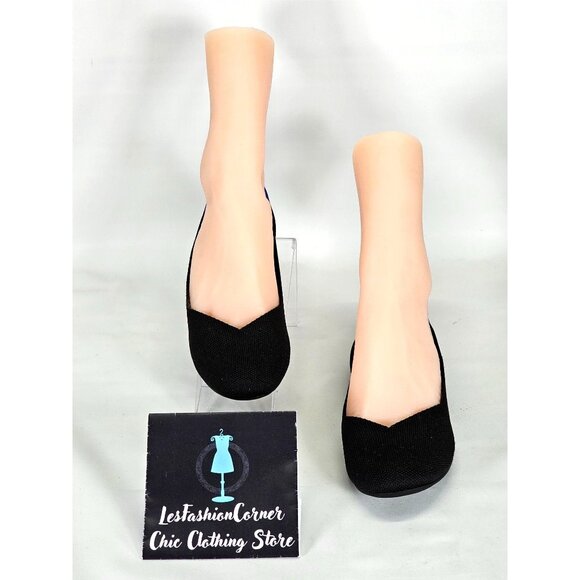 Rothy's  Womens Black and Electric Blue Signature Round Toe Flat Size 6.5 146 - Picture 3 of 16